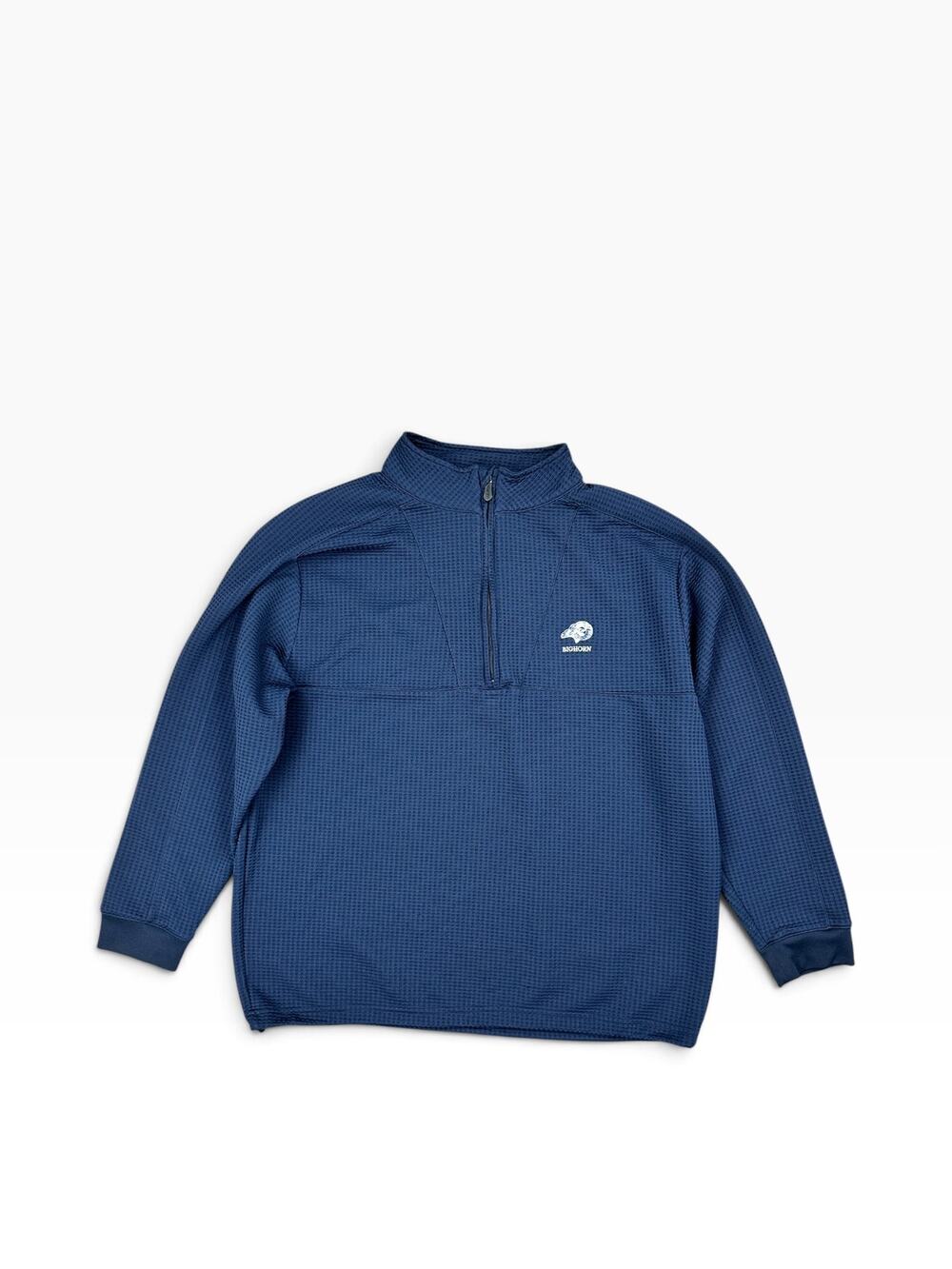 Straight Down Big Horn Golf Optic Quarter Zip Pullover Navy — Size XL